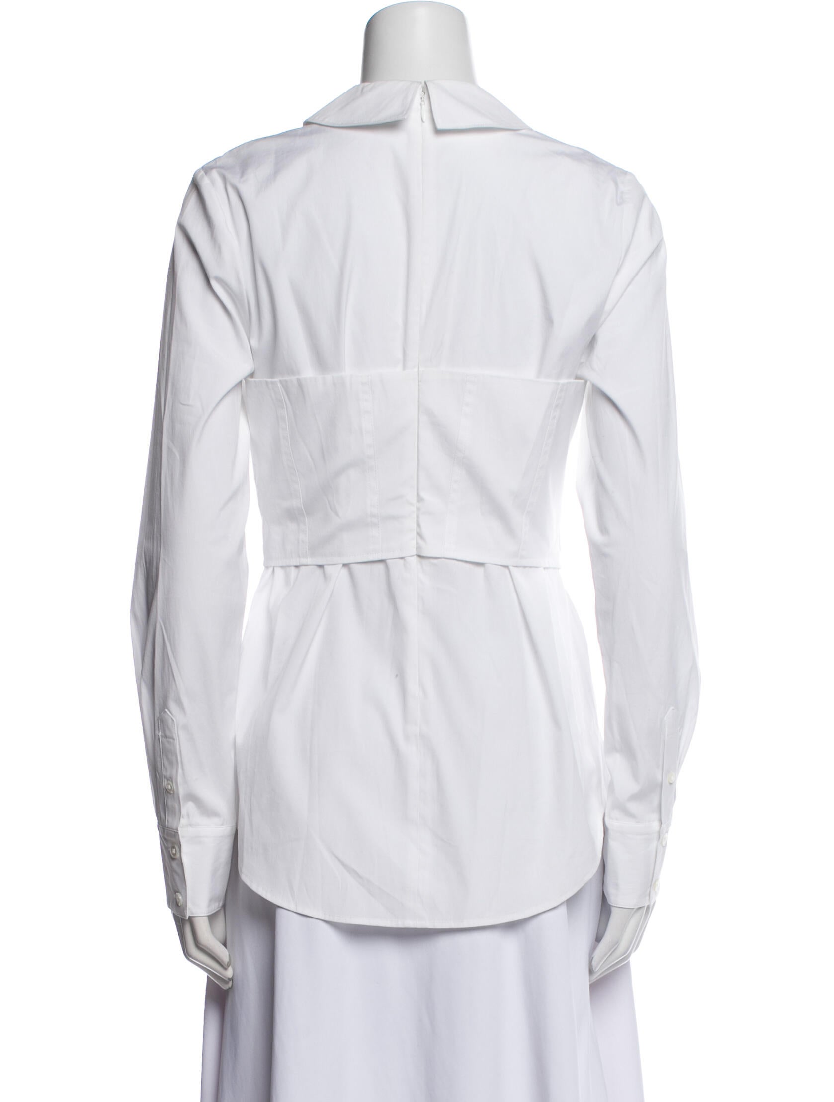 Veronica Beard Long Sleeve Button-Up Top